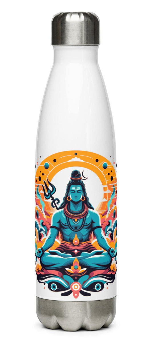 Lord Shiva Insulated Water Bottle | Hindu Devotional Stainless Steel Bottle
