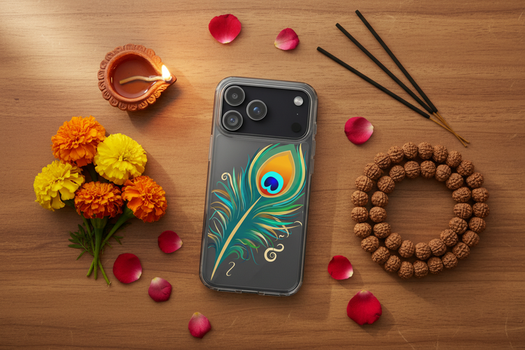 Peacock Feather - Flat lay