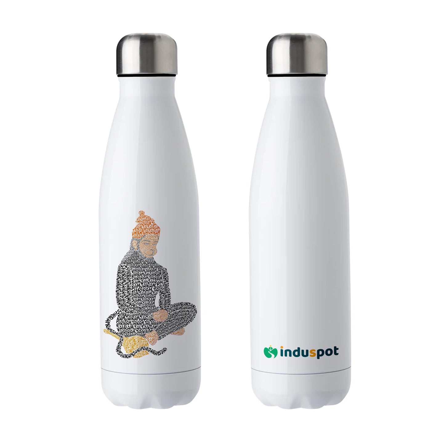 Hanumanji Insulated Water Bottle | Hindu Devotional Stainless Steel Bottle