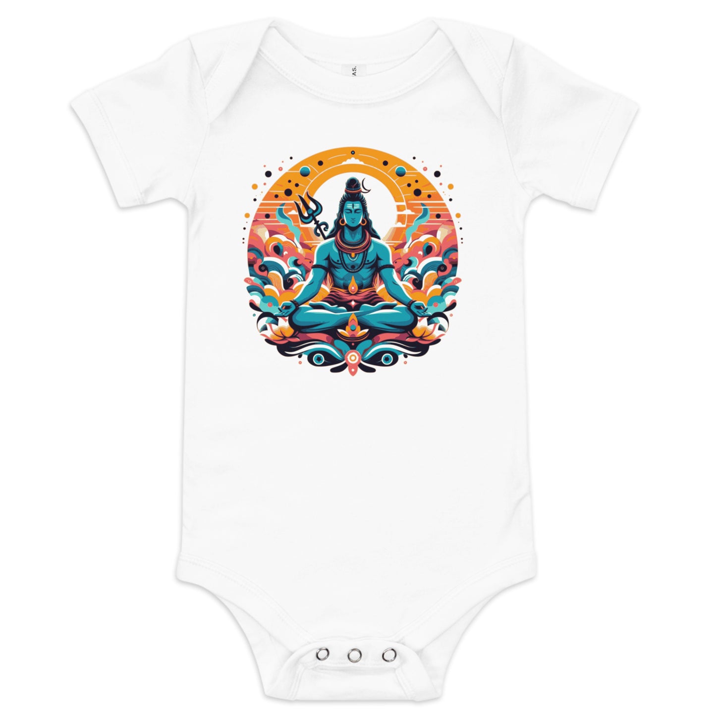 Lord Shiva Baby Short Sleeve One Piece