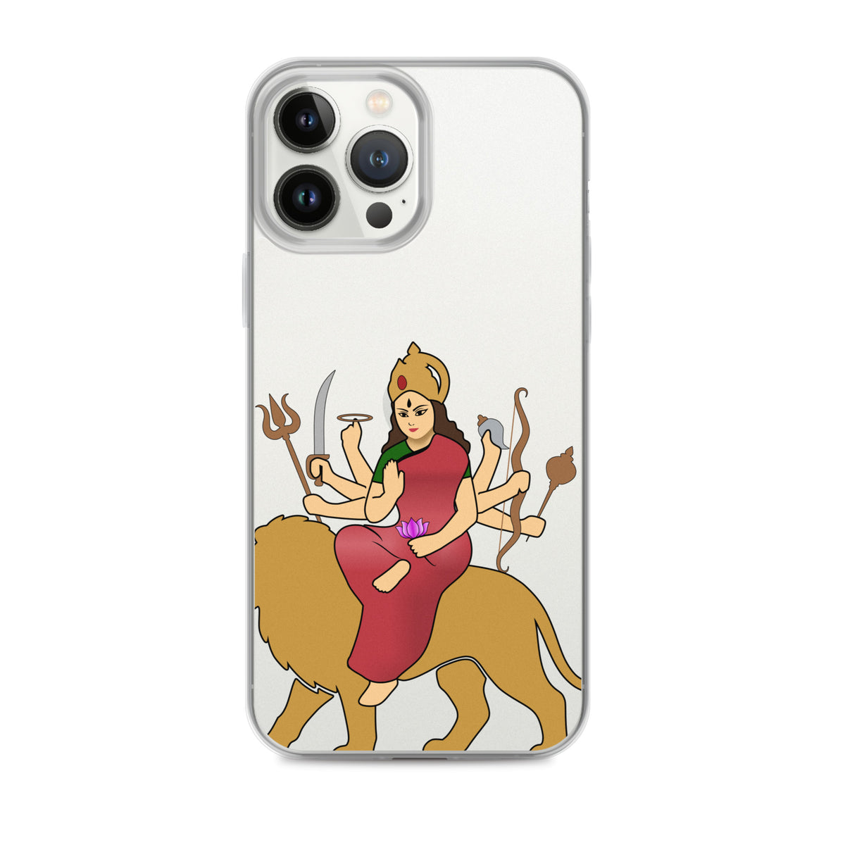 Mataji Clear iPhone® Case | Durga | Hindu Devotional Gift