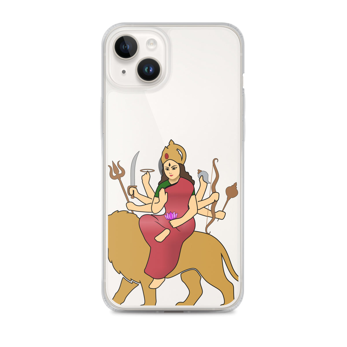 Mataji Clear iPhone® Case | Durga | Hindu Devotional Gift