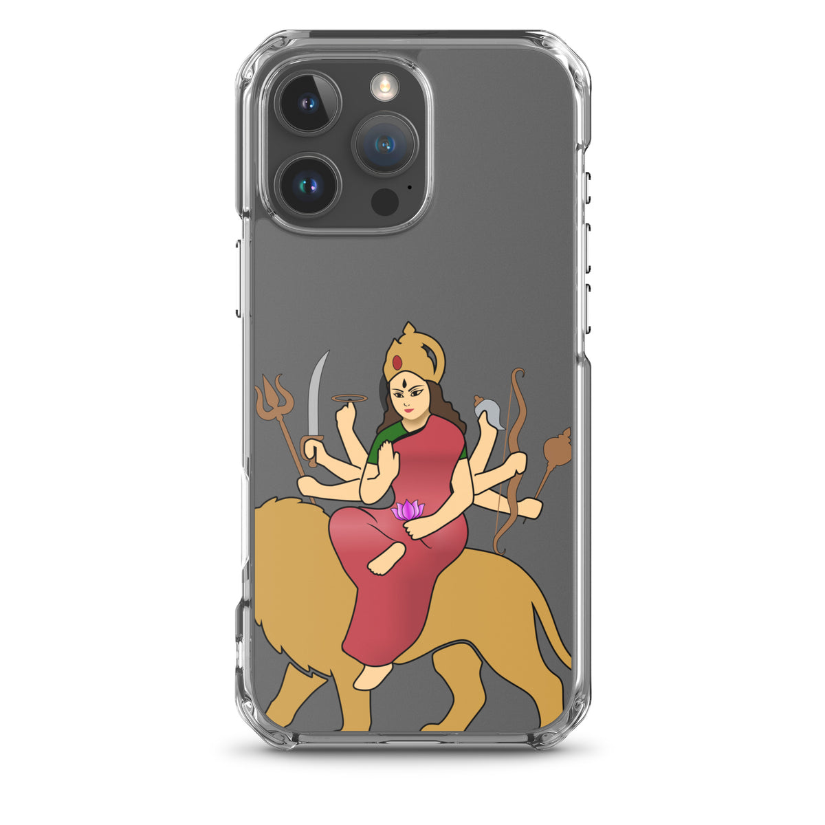 Mataji Clear iPhone® Case | Durga | Hindu Devotional Gift