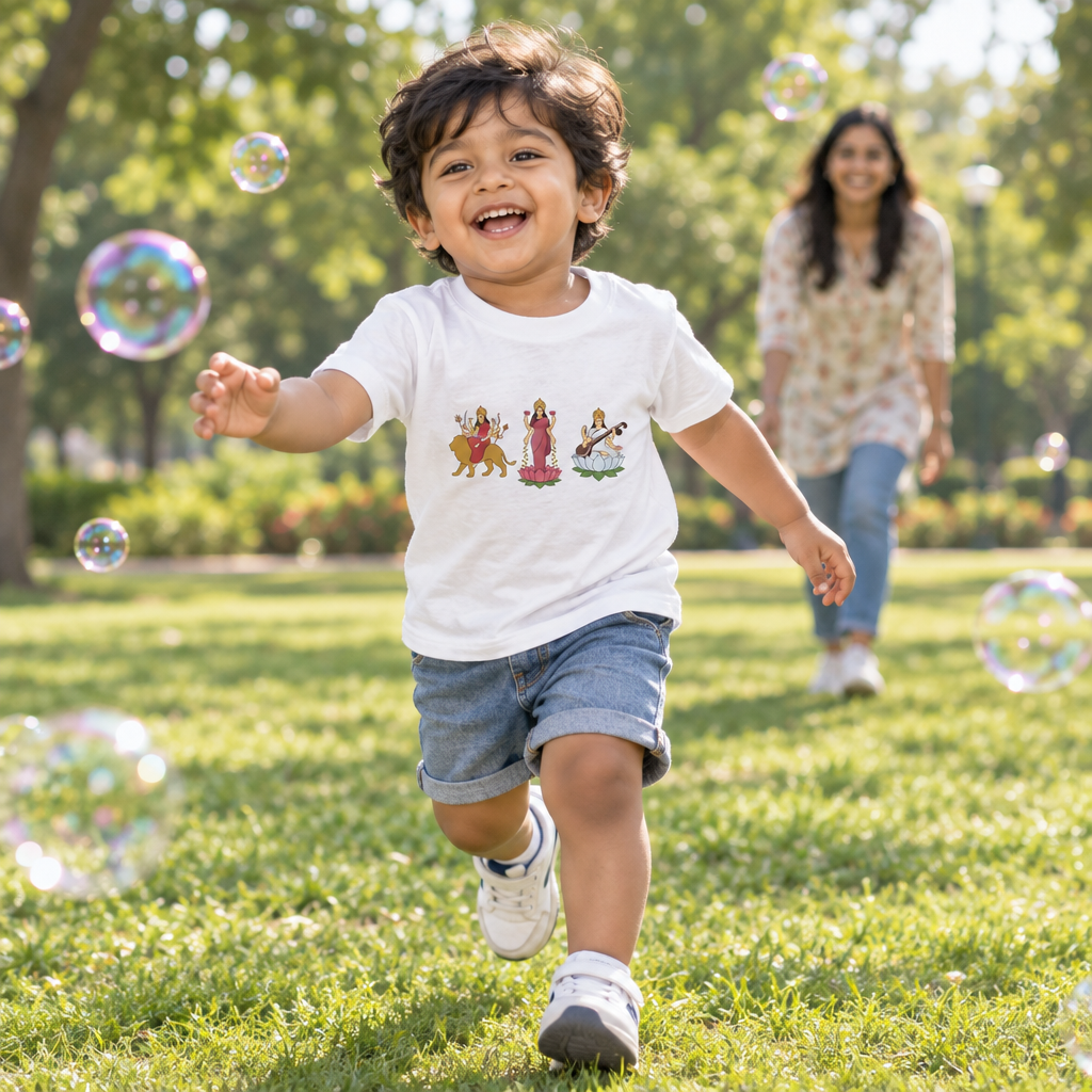 Divine Mother toddler tee outdoor play