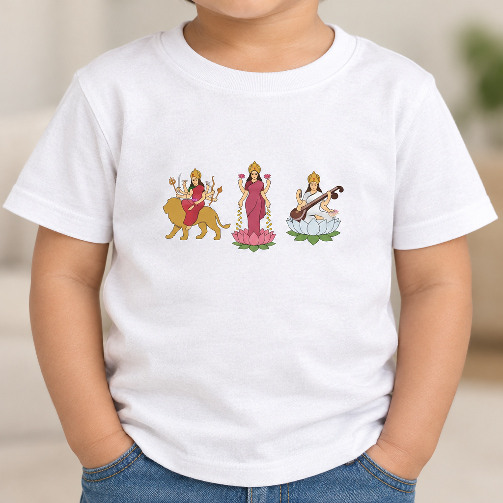Divine Mother toddler tee print close-up