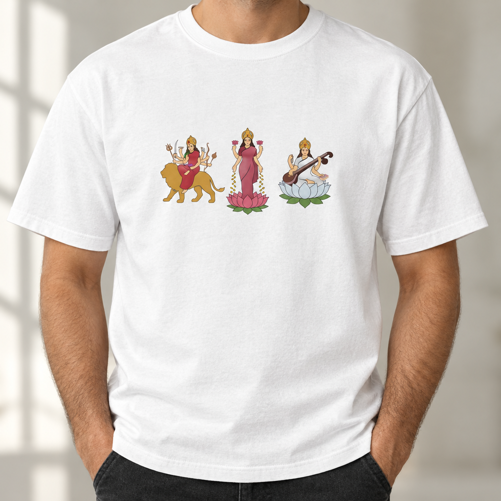 Divine Mother unisex tee close-up