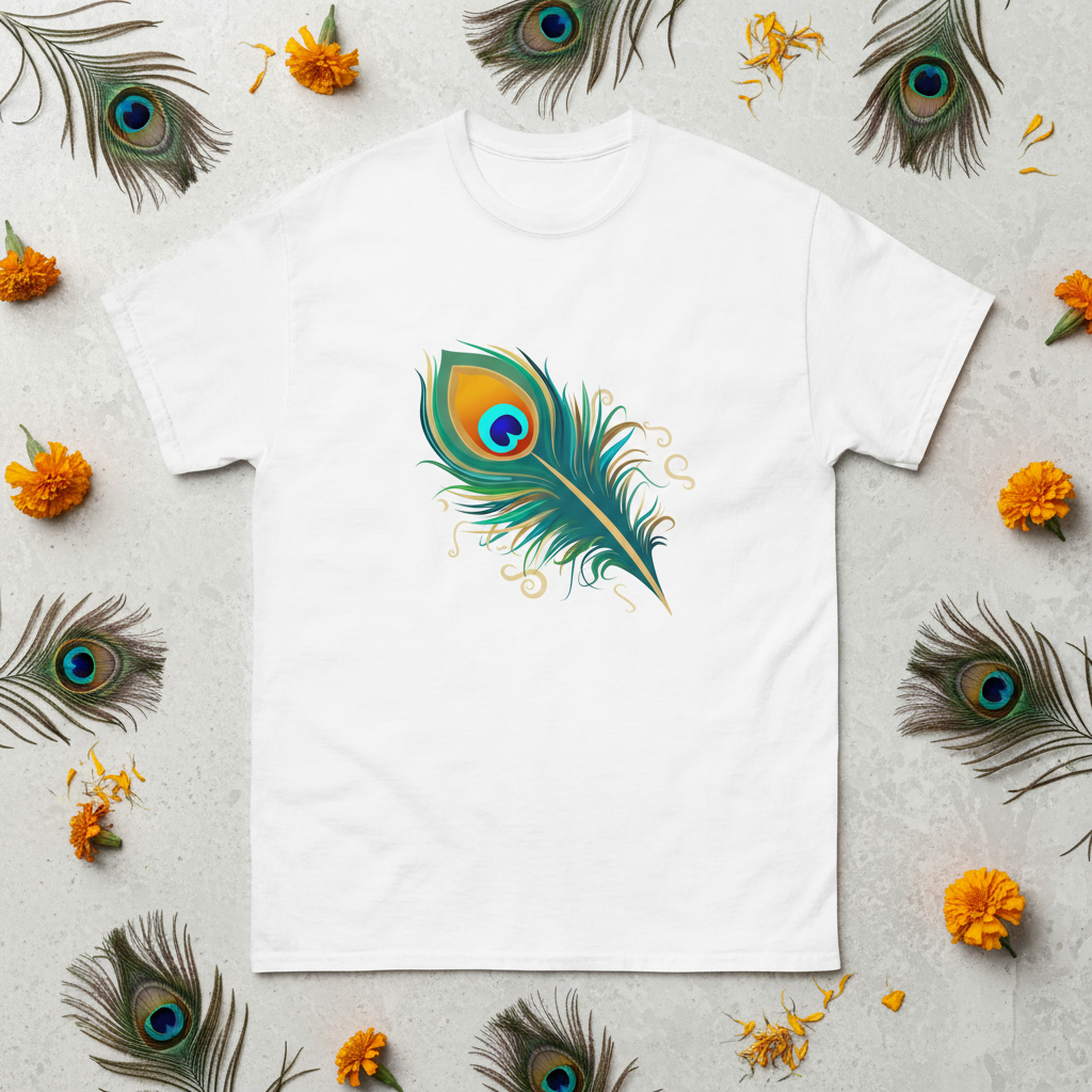 Peacock Feather Unisex - Flat lay