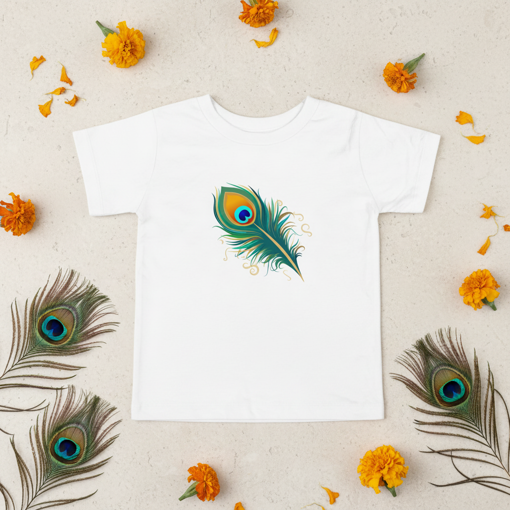 Peacock Feather Toddler - Flat lay