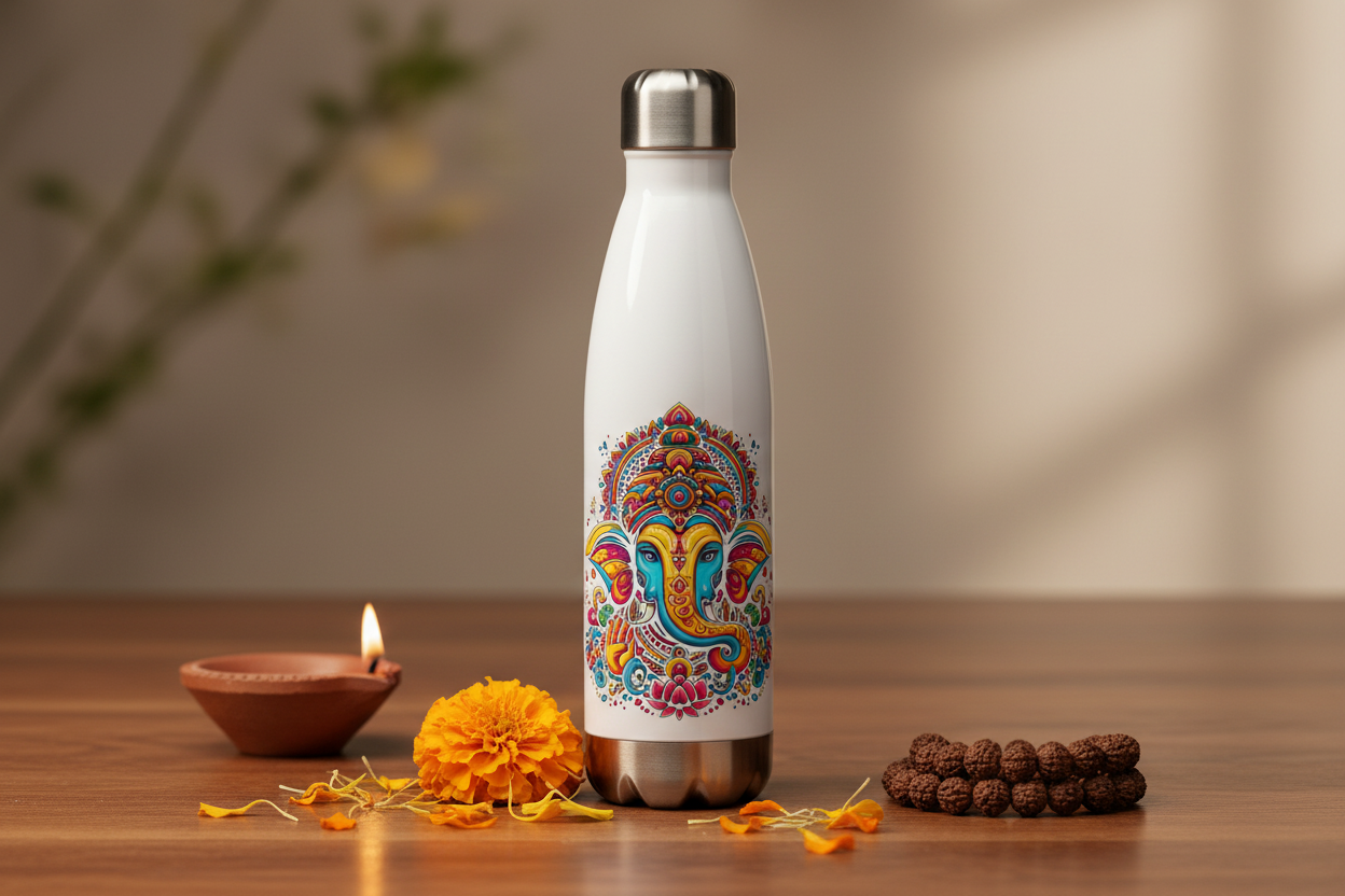 Lord Ganesh - Warm flat lay