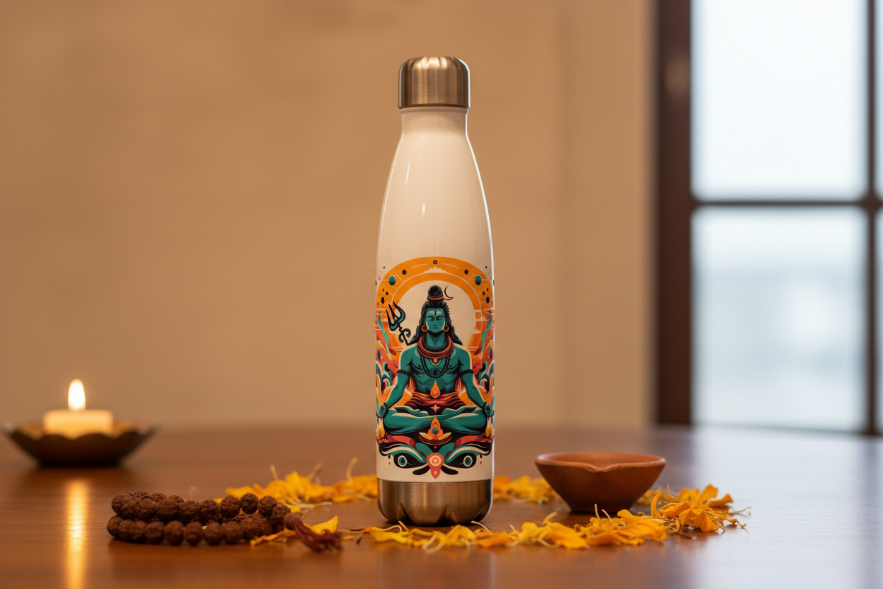 Lord Shiva - Warm flat lay
