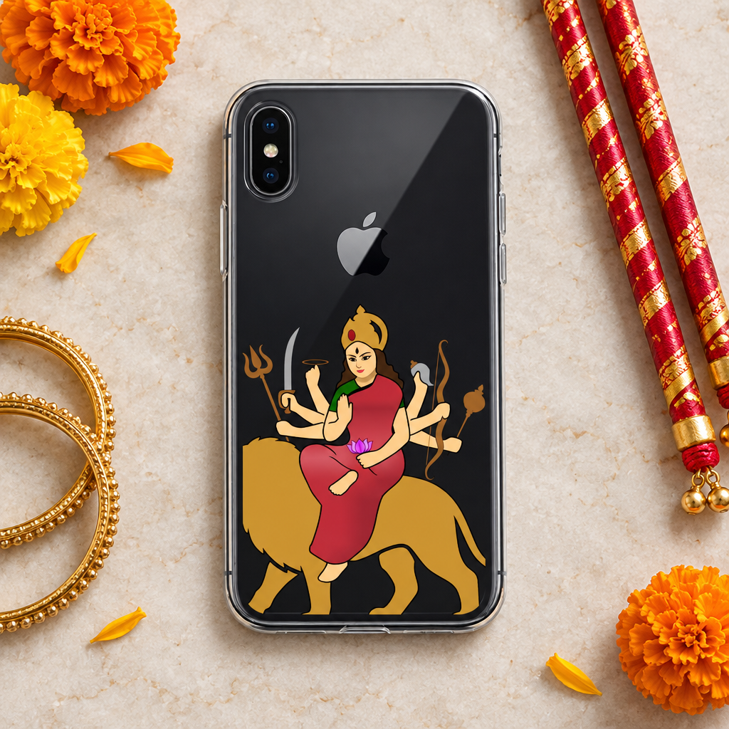 Mataji iPhone case with dandiya styling