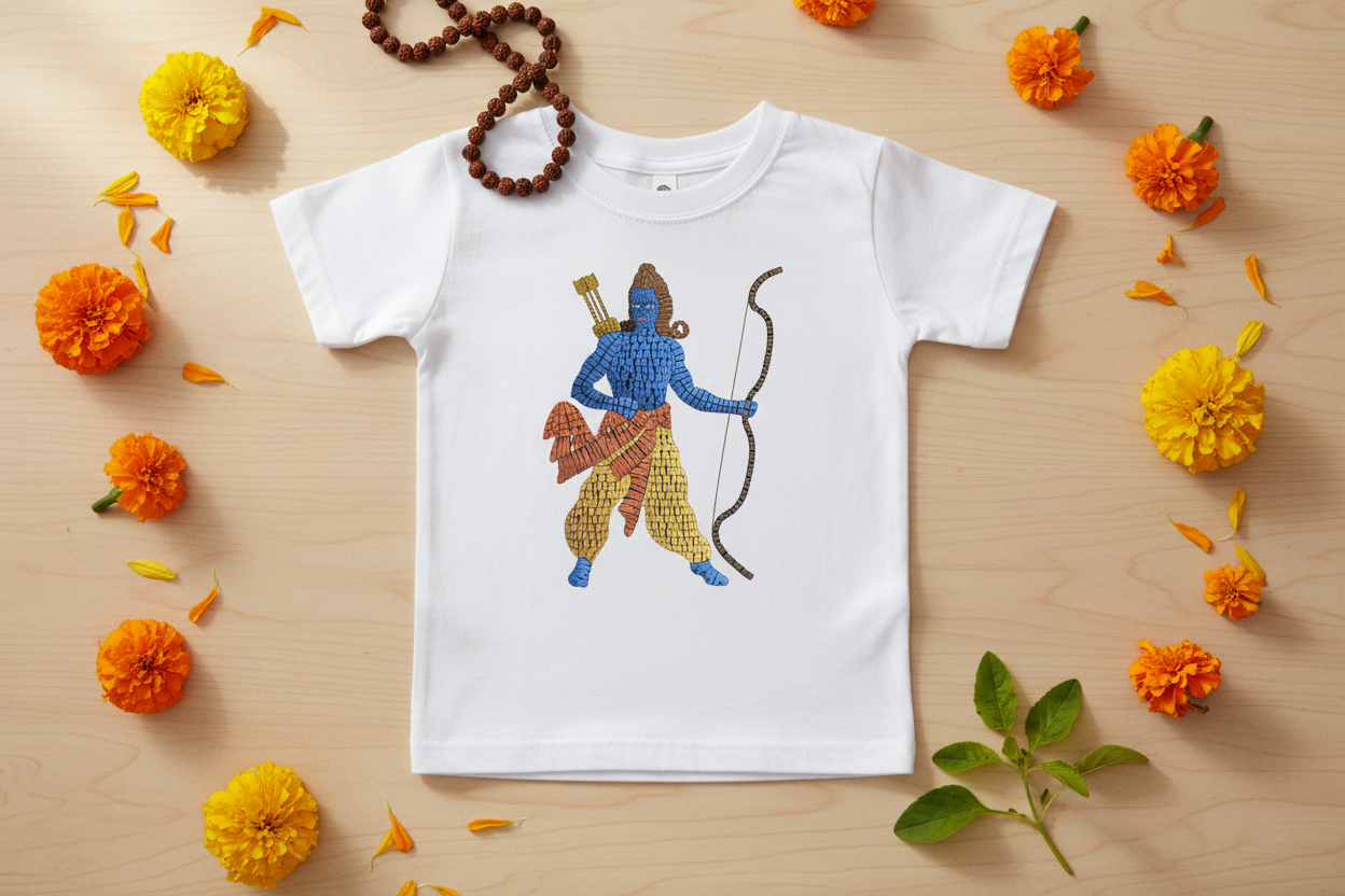 Shri Ram Toddler's - Flat lay