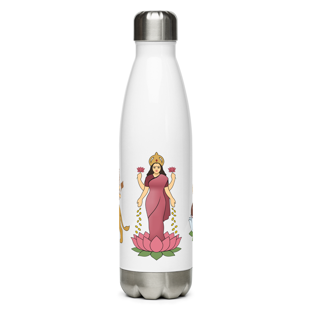 Divine Mother Stainless Steel Water Bottle | Hindu Devotional Gift