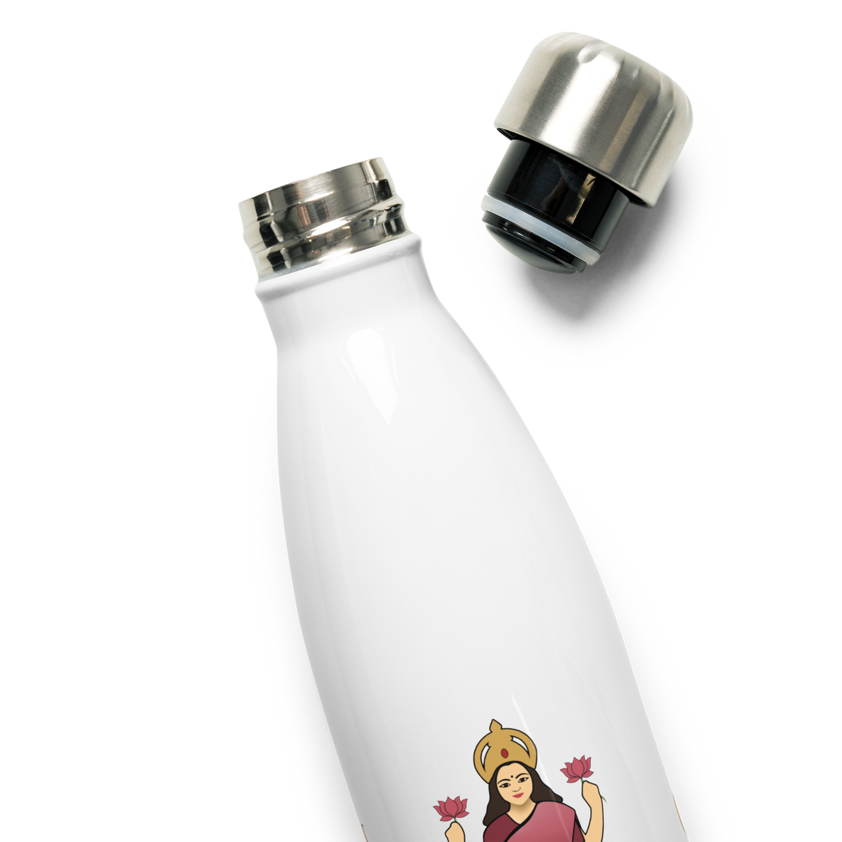 Divine Mother Stainless Steel Water Bottle | Hindu Devotional Gift