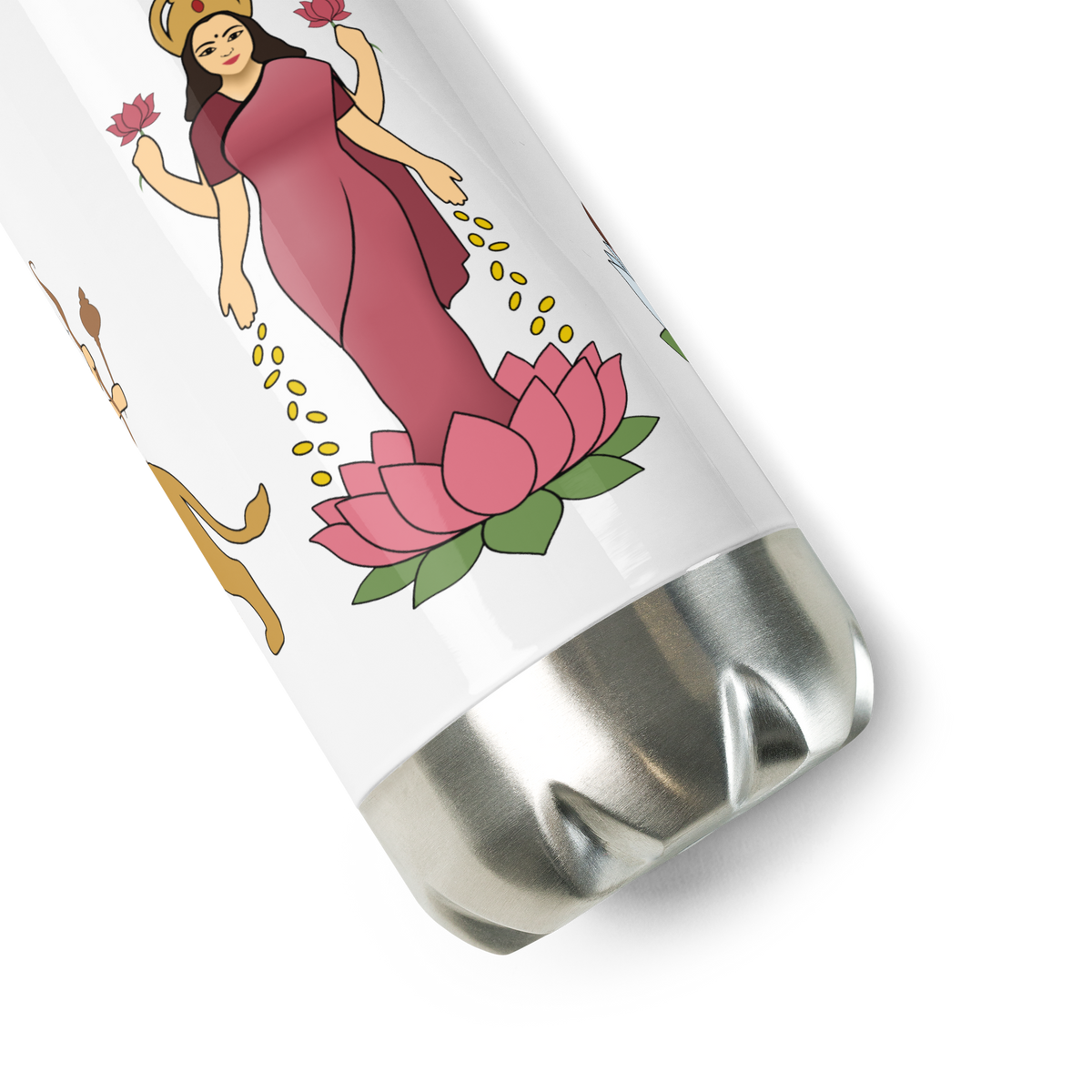 Divine Mother Stainless Steel Water Bottle | Hindu Devotional Gift