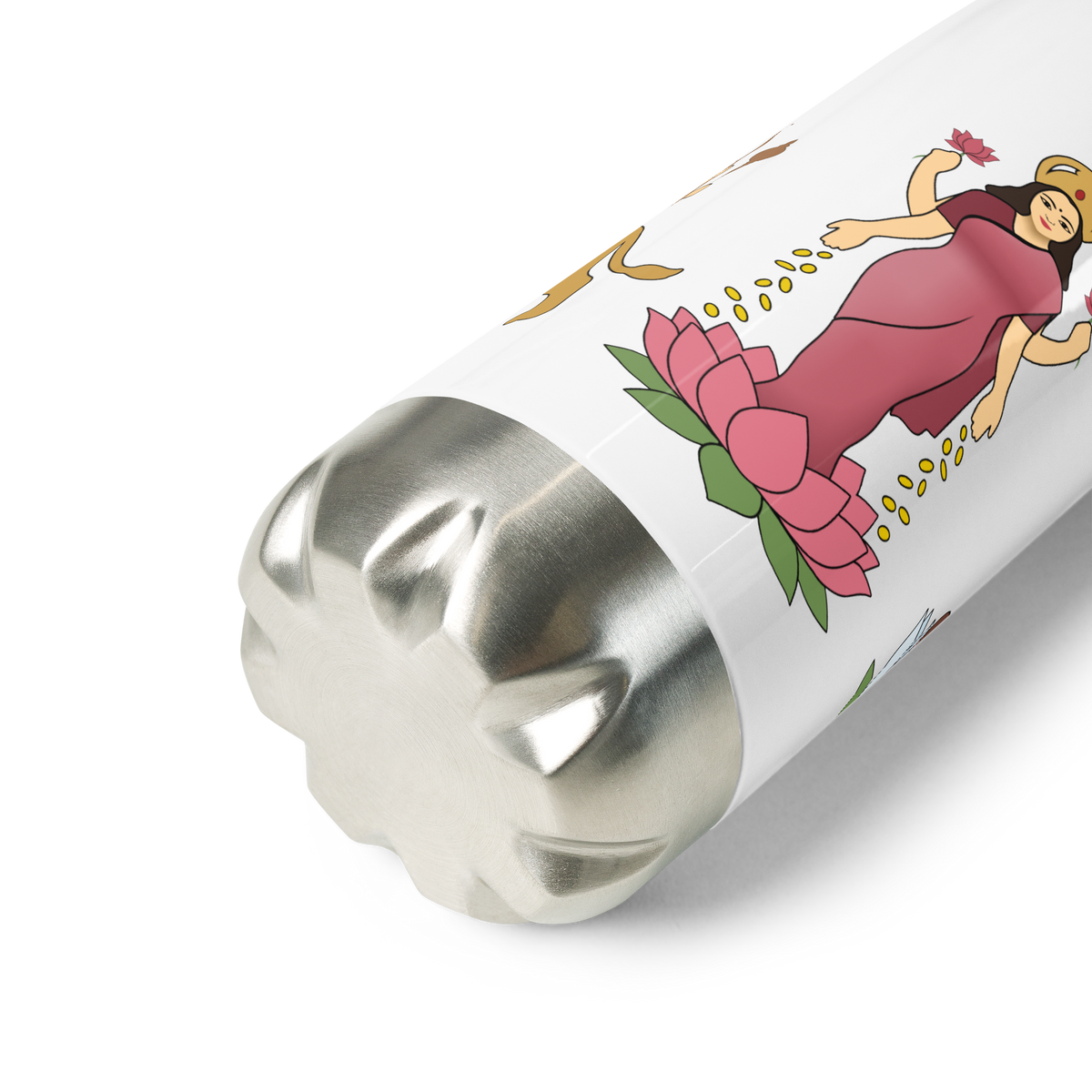 Divine Mother Stainless Steel Water Bottle | Hindu Devotional Gift