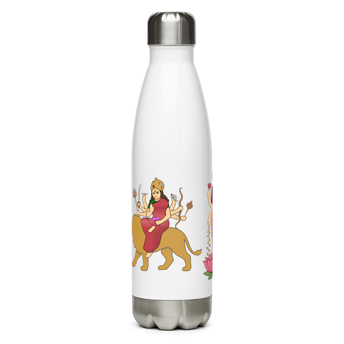 Divine Mother Stainless Steel Water Bottle | Hindu Devotional Gift