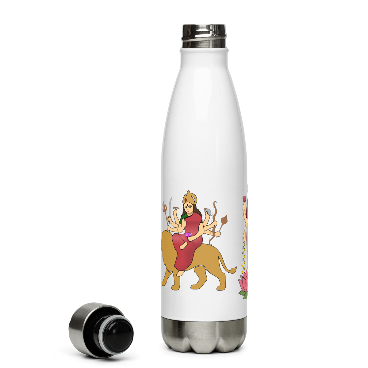 Divine Mother Stainless Steel Water Bottle | Hindu Devotional Gift